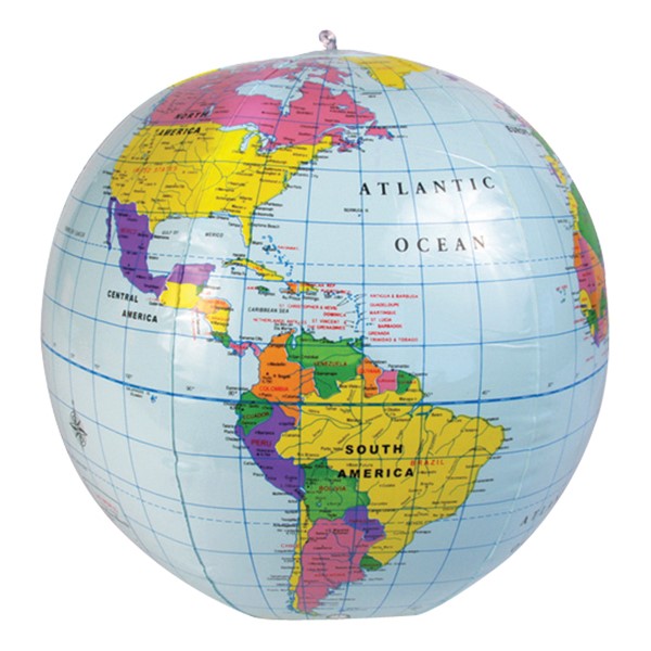 Inflatable World Globe
